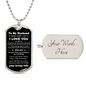 To My Husband - Gift For Husband - Dog Tag