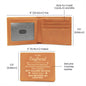To My Boyfriend - Gift for Boyfriend - Leather Wallet
