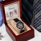 To My Amazing Husband - Gift For Husband - Men's Openwork Watch