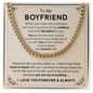 To My Boyfriend - Gift for Boyfriend - Cuban Link Chain