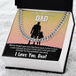 To My Amazing DAD: Cuban Link Chain (OREO + LUX BOX + LENGTH EXTENSION)