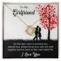 To My Girlfriend - Gift For Girlfriend - Love Knot Necklace