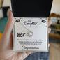 Dear Daughter: Graduation Love Knot Necklace (Yellow & White Gold Variants)