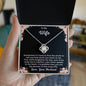 Gift for Wife / Love Knot Necklace (Yellow & White Gold Variants)
