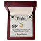 Dear Daughter: Graduation Love Knot Necklace (Yellow & White Gold Variants)