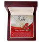 To My Wife - Gift For Wife - Happy Valentine's Day - Love Knot Necklace