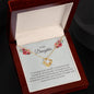 To My Daughter: Love Knot Necklace (Yellow & White Gold Variants)