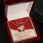 To My Wife - Gift For Wife - Happy Valentine's Day - Love Knot Necklace