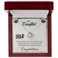 Dear Daughter: Graduation Love Knot Necklace (Yellow & White Gold Variants)