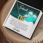 To My Soulmate - Gift For Soulmate - Interlocking Hearts Necklace