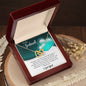 To My Soulmate - Gift For Soulmate - Interlocking Hearts Necklace