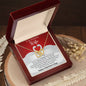 To My Wife - Gift For Wife - Happy Valentine's Day - Interlocking Hearts Necklace