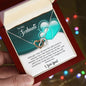 To My Soulmate - Gift For Soulmate - Interlocking Hearts Necklace