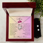 Gift for Mom | Forever Love Necklace + Clear CZ Earrings