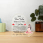 To My Future Wife - Gift For Future Wife - Acrylic Heart Plaque
