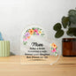 Gift for Mom | Acrylic Heart Plaque