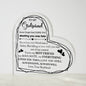 To My Girlfriend - Gift For Girlfriend - Acrylic Heart Plaque