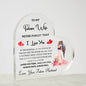 To My Future Wife - Gift For Future Wife - Acrylic Heart Plaque