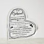 To My Girlfriend - Gift For Girlfriend - Acrylic Heart Plaque