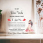 To My Future Wife - Gift For Future Wife - Acrylic Heart Plaque