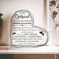 To My Girlfriend - Gift For Girlfriend - Acrylic Heart Plaque