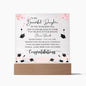 To My Beautiful Daughter: Graduation - Acrylic Square Plaque