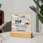 To My Daughter: Graduation Acrylic Square Plaque