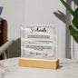 Gift for Him / Acrylic Square Plaque