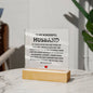 To My Wonderful Husband - Gift For Husband - Acrylic Square Plaque