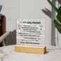 To My Girlfriend - Gift For Girlfriend - Acrylic Square Plaque