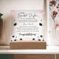 To My Beautiful Daughter: Graduation - Acrylic Square Plaque
