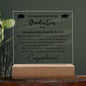 To A Beautiful Girl: Graduation - Acrylic Square Plaque