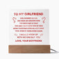 To My Girlfriend - Gift For Girlfriend - Acrylic Square Plaque