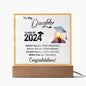 To My Daughter: Graduation Acrylic Square Plaque
