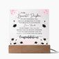 To My Beautiful Daughter: Graduation - Acrylic Square Plaque