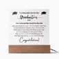 To A Beautiful Girl: Graduation - Acrylic Square Plaque