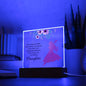 Gift For Daughter | Acrylic Square Plaque