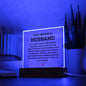 To My Wonderful Husband - Gift For Husband - Acrylic Square Plaque