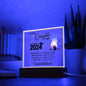 To My Daughter: Graduation Acrylic Square Plaque