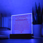 To My Husband - Gift For Husband - Happy Valentine's Day - Acrylic Square Plaque