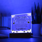 To My Beautiful Daughter: Graduation - Acrylic Square Plaque