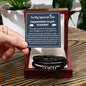 To My Special Son: Graduation Love You Forever Bracelet