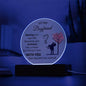 To My Boyfriend - Gift for Boyfriend - Acrylic Circle Plaque