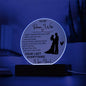 To My Future Wife - Gift For Future Wife - Acrylic Circle Plaque