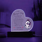 To My Beautiful Mom - Acrylic Heart Plaque - Happy Mother's Day