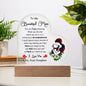 To My Beautiful Mom - Acrylic Heart Plaque - Happy Mother's Day