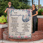 To My Granddaughter Blanket - Elephant Blanket - Heirloom Woven Blanket