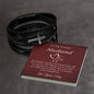 Gift for Husband | Men's Cross Bracelet