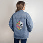 Kinda Sweet Kinda Savage Skull | Oversized Women's DTG Denim Jacket