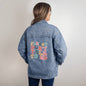 Please don't talk | Oversized Women's DTG Denim Jacket